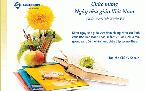Chúc mừng ngày nhà giáo Việt Nam - Giáo sư Đinh Xuân Bá